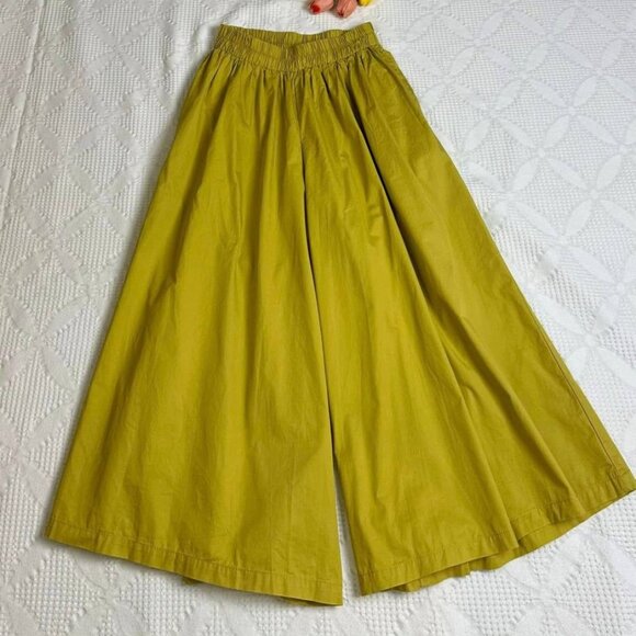 Pants - Wide Leg High Waisted Culottes